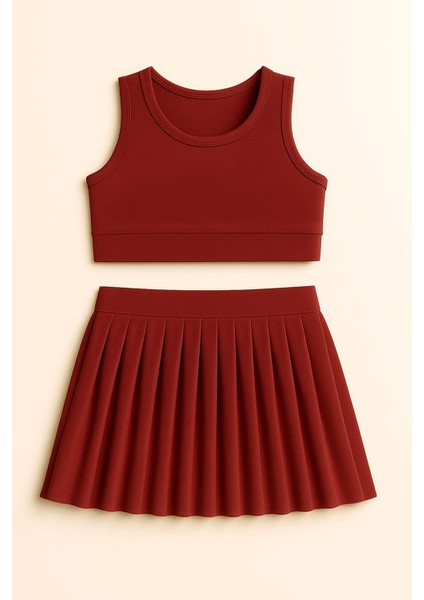 Kız Cocuk Sort Eteklı Mayo Takımı 4 -14 Yas 11900