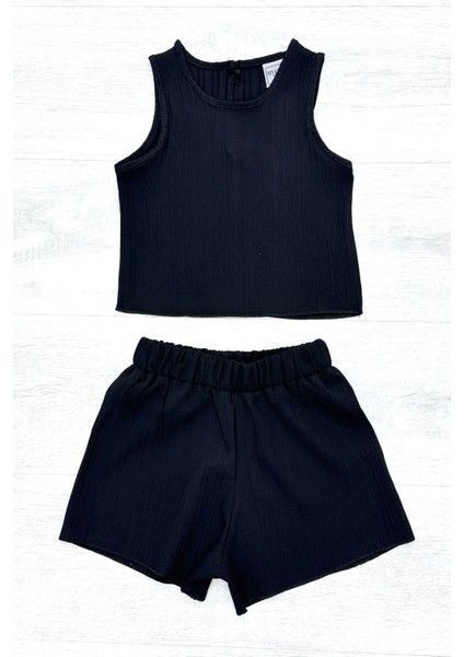 Serin Şortlu Kız Çocuk Takım