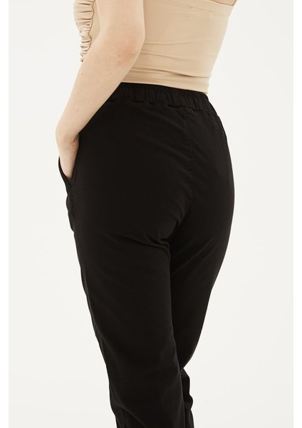 Paçası ve Beli Lastikli Kadın Jogger Pantolon 25Y0009K1 fırsatları