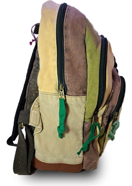 5017-1 New Patchwork Sırt Çantasıbej modelleri