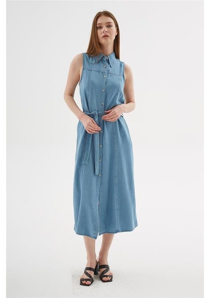 Kadın Denim Gömlek Elbise 25Y0384K1 modelleri