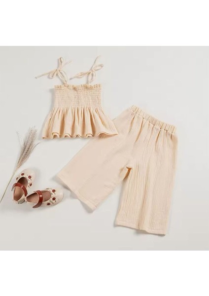 Fırfır Detaylı Kız Çocuk Takım