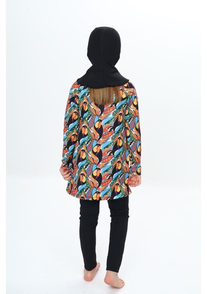 Kız Çocuk Tesettür Mayo Uzun Kollu Dijital Baskılı Yaz Modelleri fiyatları