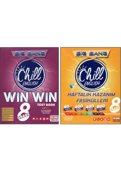 Newton 8. Sınıf Big Bang Wın Wın Test Book+Haftalık Kazanım F. (2 Kitap)