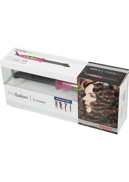 Prosalon S-Waver Saç Şekillendirici Titanyum Plakalı 120-200 °C Isı Ayarı ile