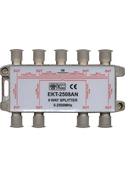 E-335E 8'li Anten Splitter Powerpass