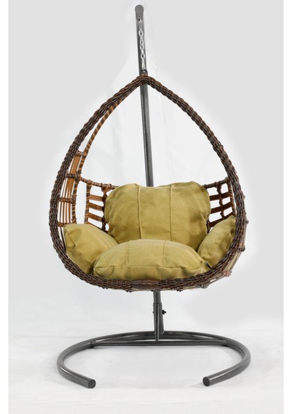 Kahverengi Rattan Örgü Damla Model Hamak Bahçe Salıncağı Balko,teras, Bahçe fiyatları