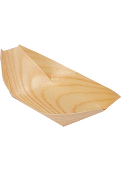 Tahta Kayık Tabak 170*90 mm - 50 Adet