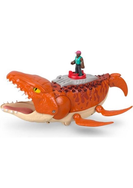 Fisher-Price Imaginext Jurassic World Rebirth Aquachomp Chase Mosasaurus JFR23 modelleri