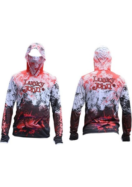 Dijital Baskılı Baflı Kapşonlu Uzun Kol