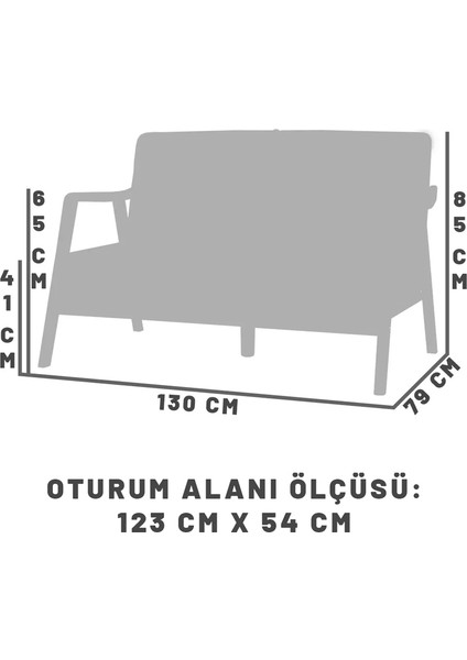 Favela Bohem Ikili Berjer Ceviz Ahşap, Kırık Beyaz fırsatları