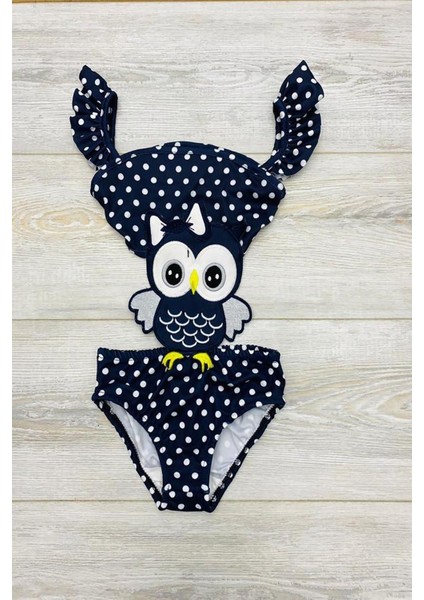 Çizgi Film Maskotlu Kız Deniz Mayosu