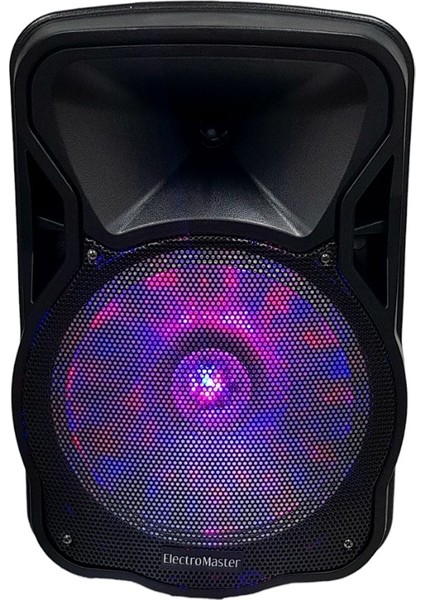 ES-3845 15'' Portatif Taşınabilir Ses Sistemi 200WATT 1el Telsiz+1yaka Telsiz modelleri