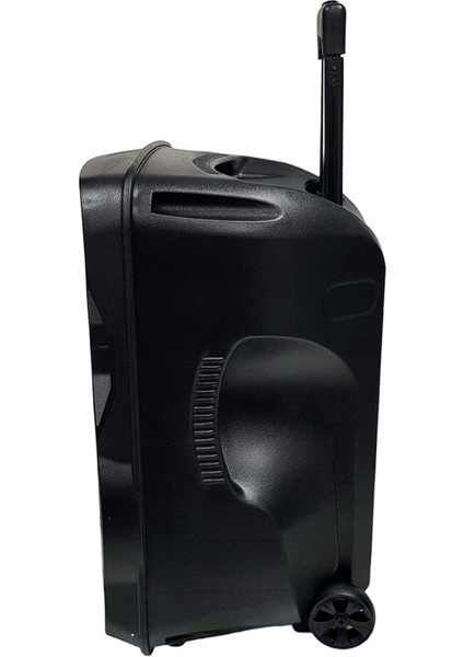 ES-3845 15'' Portatif Taşınabilir Ses Sistemi 200WATT 1el Telsiz+1yaka Telsiz indirimleri