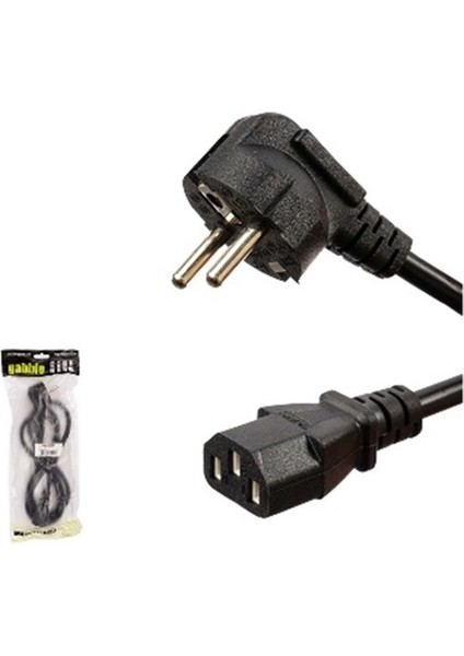 GAB-PPK015 Power Kablo Poeştli 1.5 Metre 3*0,75MM