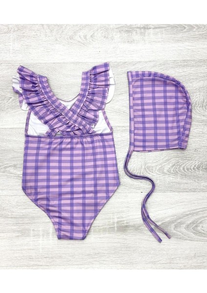 Sırttan Çapraz Fırfır Detaylı Boneli Kız Çocuk Mayo fiyatları