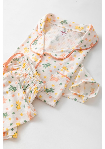 Uzun Kol Gömlek Yaka Kadın Pinterest Pijama Takımı - Mevsimlik Kadın Pijama- Geniş Beden Aralığı