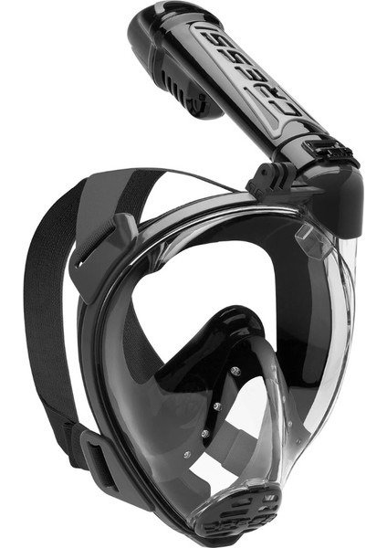 Cressi Duke Gopro Adaptörlü Tam Yüz Maskesi Siyah(M/l)