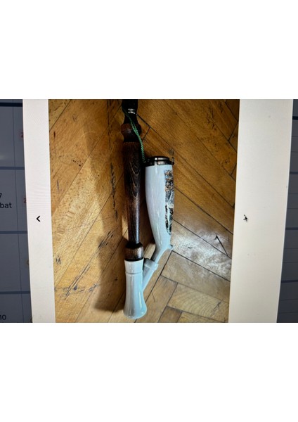 80 cm Boyunda Ahşap ve Porselenden Avrupa Pipo