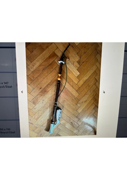 80 cm Boyunda Ahşap ve Porselenden Avrupa Pipo