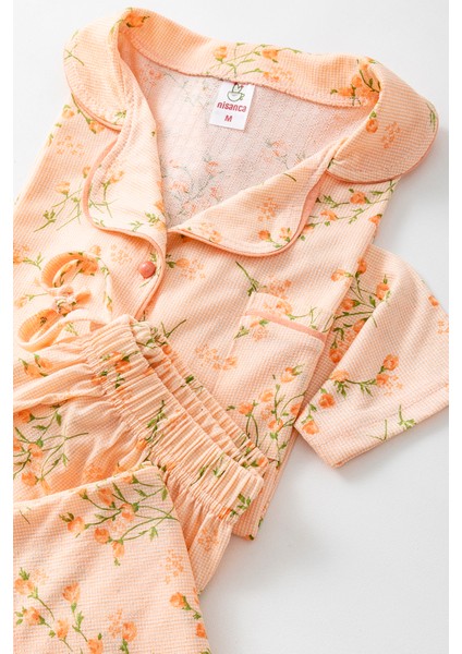 Uzun Kol Gömlek Yaka Kadın Pinterest Pijama Takımı - Mevsimlik Kadın Pijama- Geniş Beden Aralığı modelleri