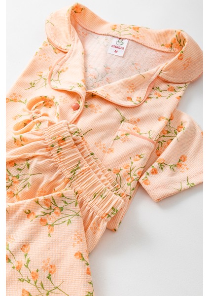 Uzun Kol Gömlek Yaka Kadın Pinterest Pijama Takımı - Mevsimlik Kadın Pijama- Geniş Beden Aralığı fırsatları
