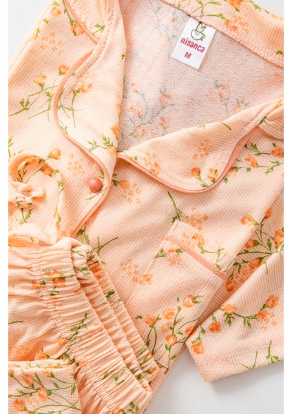 Uzun Kol Gömlek Yaka Kadın Pinterest Pijama Takımı - Mevsimlik Kadın Pijama- Geniş Beden Aralığı indirimleri