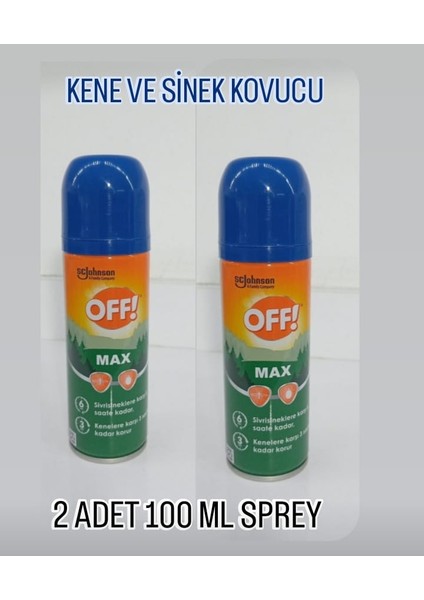 Kene - Sinek Haşere Sprey Max 100ML 2ADET