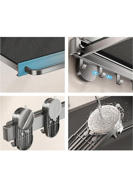 SN-26732 Duvara Monte Vantuzlu Katlanır Masa Çamaşır Rafı indirimleri