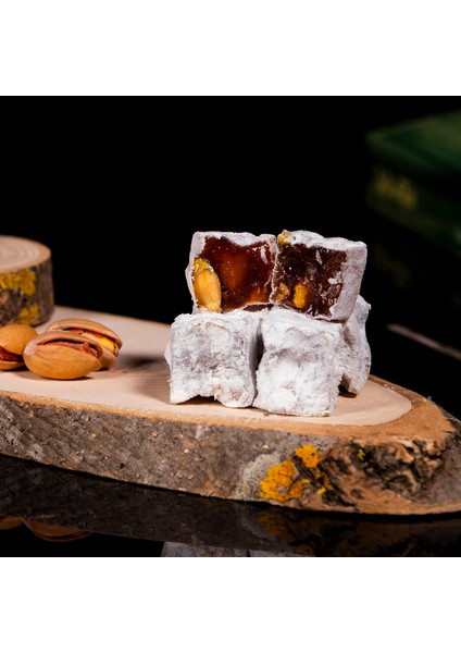 Antep Fıstıklı Çifte Kavrulmuş Safranbolu Lokumu (Net 270 gr), Vegan, Glikozsuz, Doğal ve El yapımı Özel Lokum, Atıştırmalık, Hediyelik Lokum