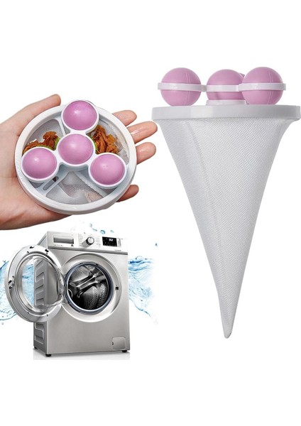 SN-26622 Çok Fonksiyonlu Yıkanabilir Pembe Çamaşır Tüy Toplayıcı