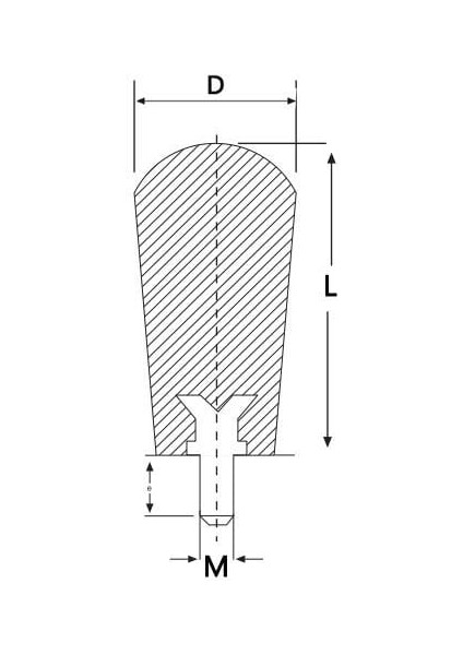 Bakalit Armut Silindir Sap Erkek 28X90 mm M10 fiyatları