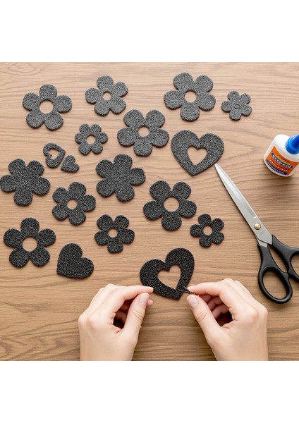 Siyah Renkli Simli Eva Süngeri 50X70 cm 10'lu Paket 1.5 mm fiyatları