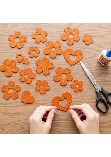 Turuncu Renkli Simli Eva Süngeri 50X70 cm 10'lu Paket 1.5 mm fiyatları