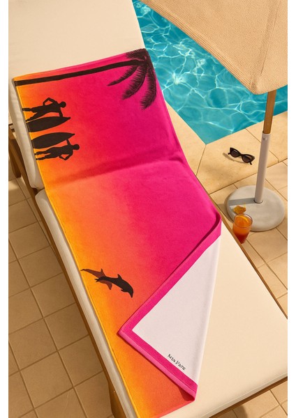 Yetişkin Unisex 70X140 cm Yaz Desenli Plaj ,deniz , Banyo Havlusu Ocean fiyatları