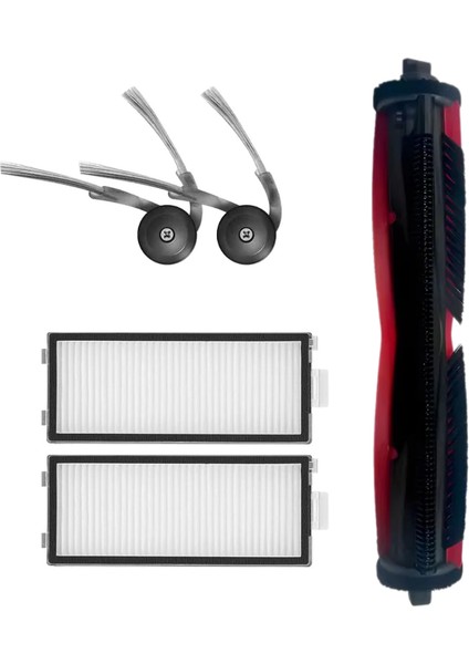 Roborock Saros Z70 Uyumlu Mopsuz Fırça Hepa Filtre Seti-5 Parça