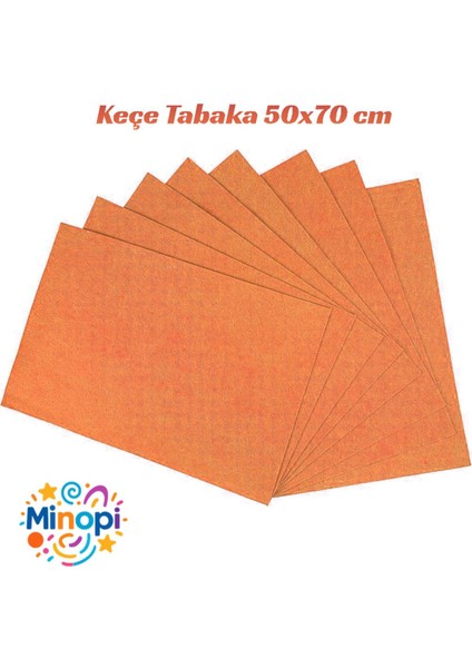 Turuncu Keçe Tabaka 10'lu Paket 50X70 cm - 1.5 mm Kalınlık