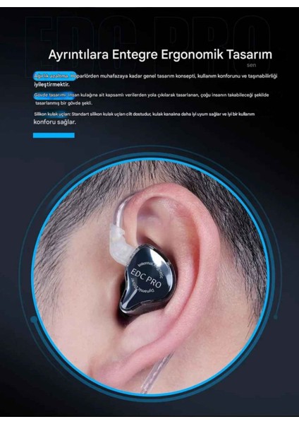 Kz Edc Pro 1dd Iem Kulak Içi Kulaklık Mikrofonlu modelleri