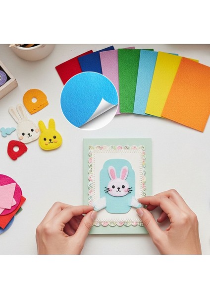 Yapışkanlı Keçe Tabaka 10'lu Paket 50X70 cm - 1.5 mm Kalınlık fiyatları