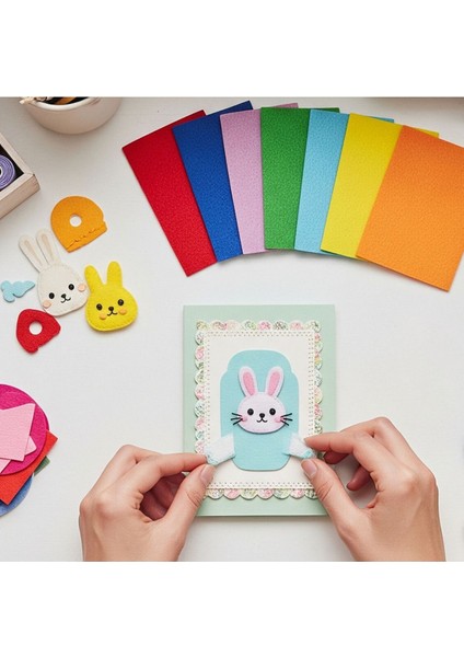 10 Renk Keçe Tabaka 10'lu Paket 20X30 cm - 1.5 mm Kalınlık fiyatları