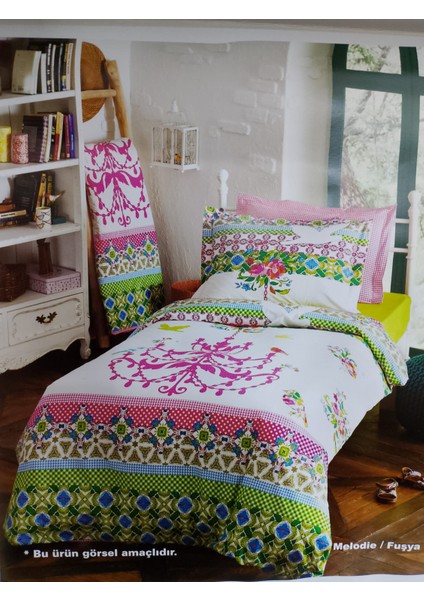 Tek Kişilik Pike Takımı Melodi Fuşya