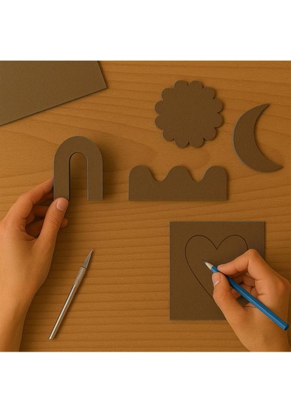 Kahverengi Renkli Mukavva 6 Adet 50X70 cm Sert Karton Mukavva fiyatları