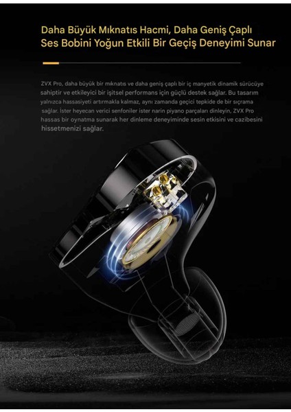 Kz Zvx Pro Saf Akustik Tasarım | Tamamen Metal Iem fırsatları