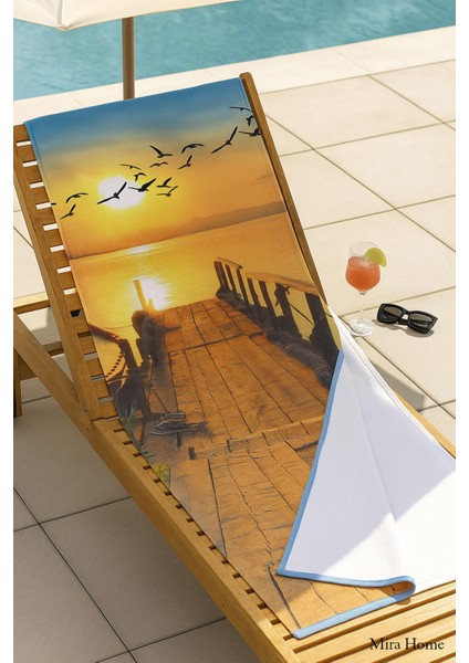 Yetişkin Unisex 70X140 cm Yaz Desenli Plaj ,deniz , Banyo Havlusu Ocean fiyatları