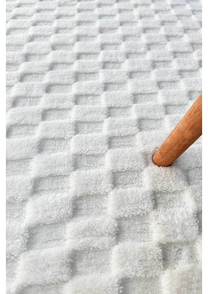Dolly Iskandinav Dokuma Bukleli Premium Beyaz Puffy Peluş Yolluk Koridor Halısı Salon Halısı fiyatları