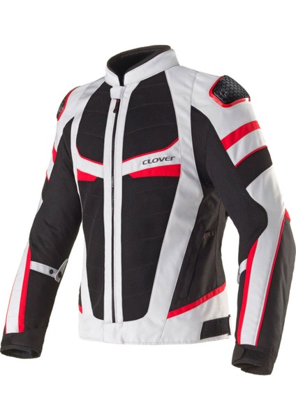 Rainjet-3 Wp Korumalı Motosiklet Montu Gri Siyah Kırmızı