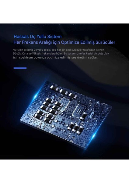 Kz AM16 16 Sürücü Profesyonel Hi-Fi Iem Kulak Içi Kulaklık (Bass Versiyon) fırsatları