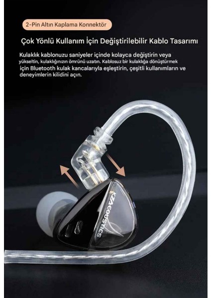 Kz Lıbra x Versiyon Iem Kulak Içi Kulaklık Mikrofonlu modelleri