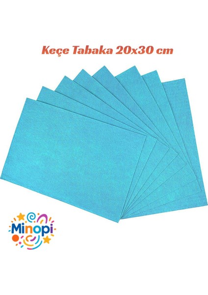 Mavi Keçe Tabaka 10'lu Paket 20X30 cm - 1.5 mm Kalınlık