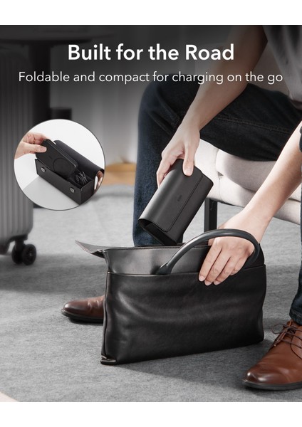 Halolock 3 In 1 Iphone + Airpods + Apple Watch Magsafe Deri Seyahat Şarj Standı Siyah ( Apple Mfm Lisans ) + ( 20W Şarj Adaptör ile Gelir ) fiyatları